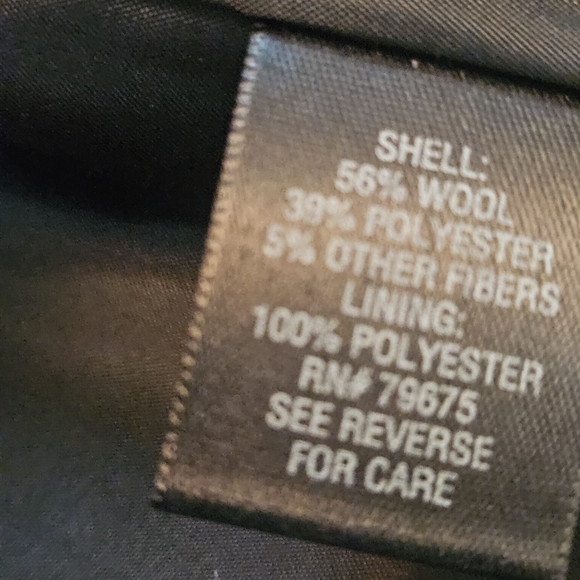 Croft & Barrow Wool Blend Coat Women's Size Large Black Single Breasted Button - Picture 8 of 13